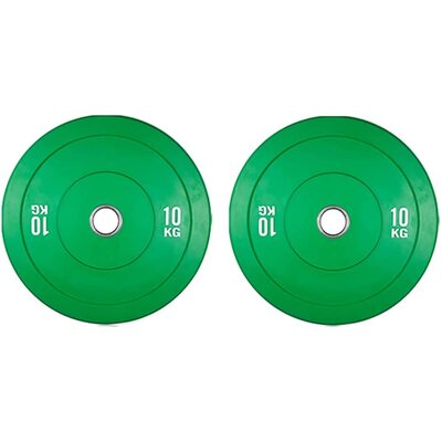 Olympic Change Plates 50Mm Fractional Weight Plates Designed For Olympic Barbells For Strength Training 10Kg Green Set