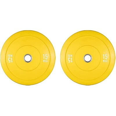 Olympic Change Plates 50Mm Fractional Weight Plates Designed For Olympic Barbells For Strength Training 15Kg Yellow Set