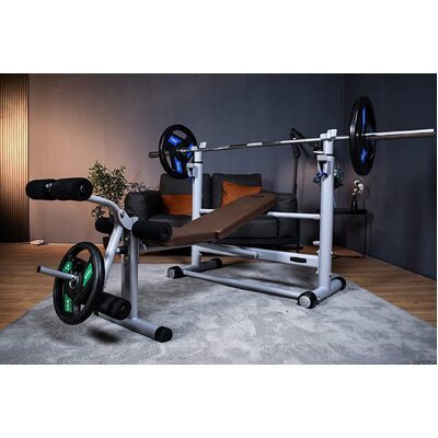 Adjustable Multifunctional Weight Bench Press, Strength Training&Home Gym System