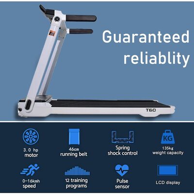 T60 Pro Luxury Foldable Treadmill Android Home Gym Cardio Running Machine