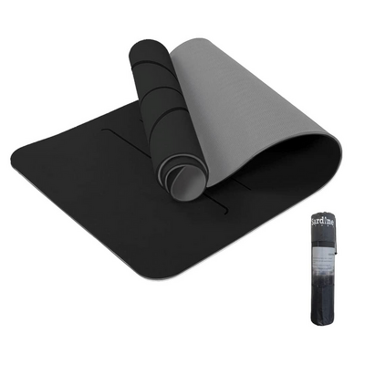 Yoga Mat Exercise Workout Mats Fitnessm Mat For Home Workout Home Gym Extra Thick Large Black6Mm