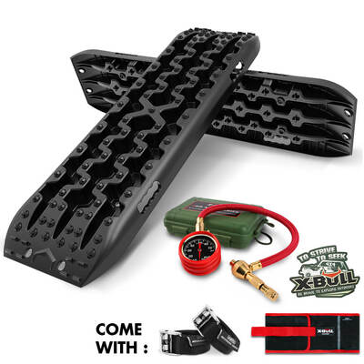 Recovery Tracks Boards Sand Truck Mud 4Wd 4X4 Gen3.0 Black/ Tyre Tire Deflator