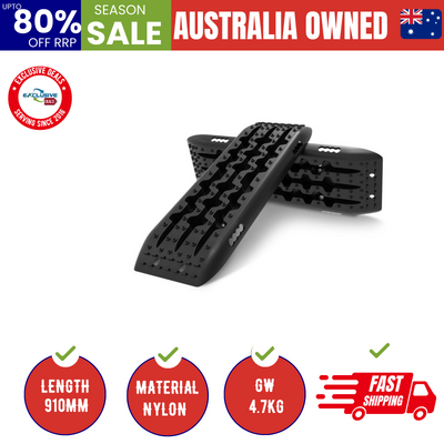 Recovery Tracks Sand Track Mud Snow 1 Pair Gen 2.0 Accessory 4Wd - Black