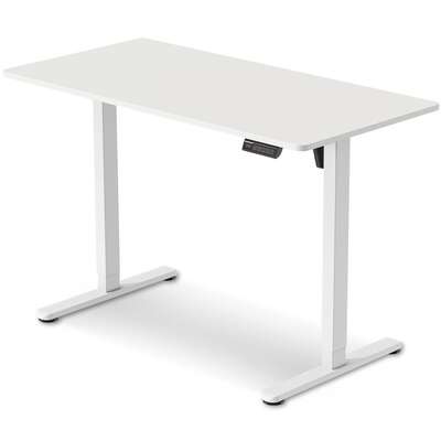 Standing Desk Electric Height Adjustable Sit Stand White Desktop