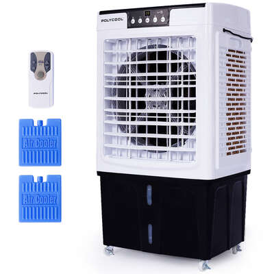 30L Portable Evaporative Air Cooler Fan with Humidifier & Remote Control