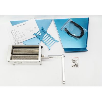 Malt King - Geared Grain Mill 3 Roller - With Steel Mounting Board