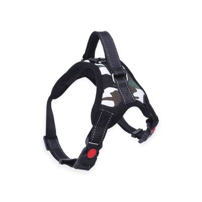 Dog Harness Xl Size (Army Green & White)