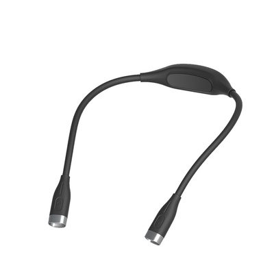 Adjustable LED Neck Reading Light in Black