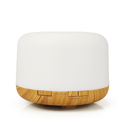 5 In1 Led Aromatherapy Essential Oil Diffuser 500Ml (Wood Base)