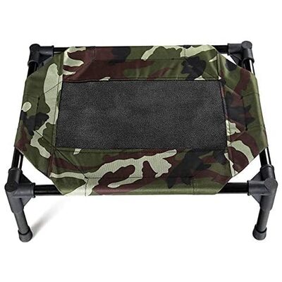 Elevated Camping Pet Bed (Xl Army)