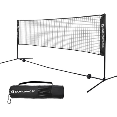 4M Portable Tennis Badminton Net Black