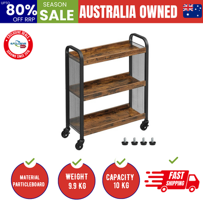 Utility Cart Rustic Brown