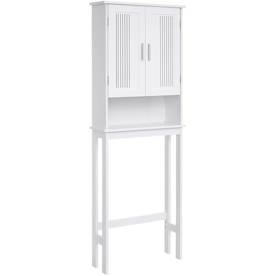 Toilet Shelf with Shelf and Double Doors White BBC10WT