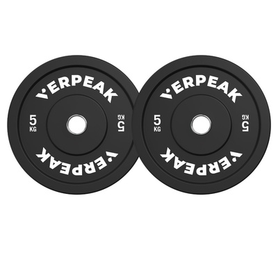 Black Bumper Weight Plates-Olympic 5Kgx2