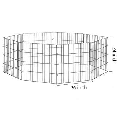 Foldable Metal Pet Playpen - Large Indoor/Outdoor Fence