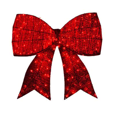 Christmas Display Bow 91cm with LED and Twinkle Lights 5 Functions Christmas Festive
