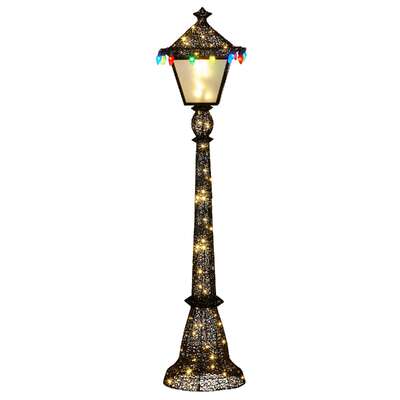  Christmas Lamp Post Display 183cm With Lights - Glowing Design