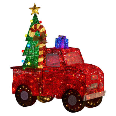 1.4m LED Christmas Tree Truck Outdoor Indoor Light-Up Yard Decor