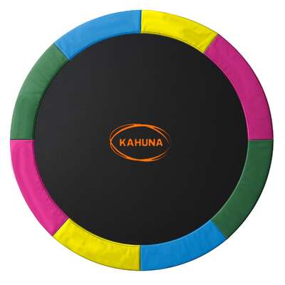 14ft Replacement Trampoline Safety Pad Cover and Jumping Spring Mat - Rainbow Premium Quality Design