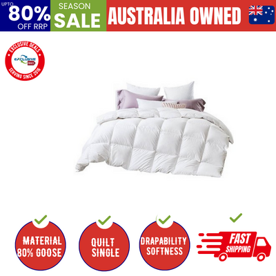 80% Goose All Seasons Quilt - Single