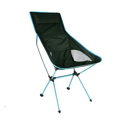 Camping Chair Folding High Back Backpacking Chair With Headrest Sky