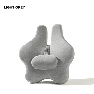 Orthopedic Memory Foam Seat Cushion Support Back Pain Chair Pillow Car Office Light Grey