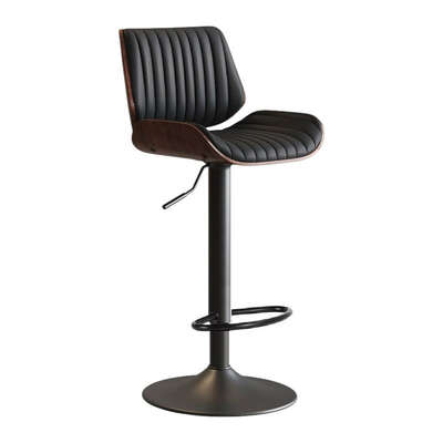 Wooden Modern Bar Stools Bistro Stool with Rotating and Aerodynamic