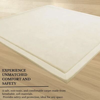 Soft Touch Ultra Plush Memory Foam Tatami Soft Ivory Mat - 150 X 200 Cm