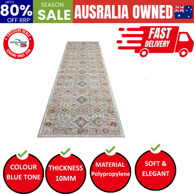 Asher Country Rug - Blue - 120X170