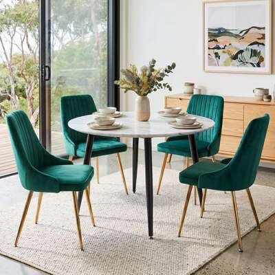 Velvet Elegance Dining Set