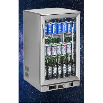 120L Single Door Stainless Steel Commercial Under Counter Bar Wine Fridge 1-Door