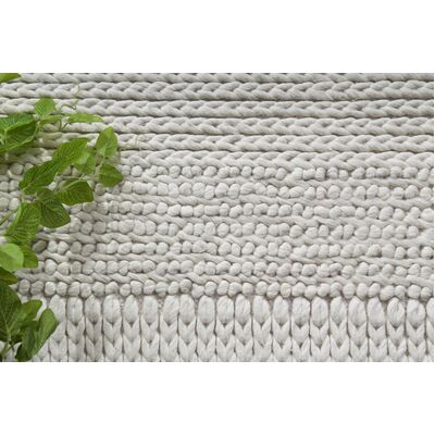 Grace White Wool Blend Rug 160x230cm