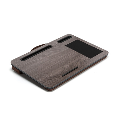 Iron Grey Oak Lap Desk Laptop Tablet Stand Cushioned Lapdesk Mousepad