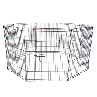 Pet Playpen Foldable Dog Cage 8 Panel 36In