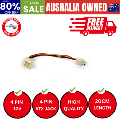 Mainboard 4 Pin 12V Extension Cable
