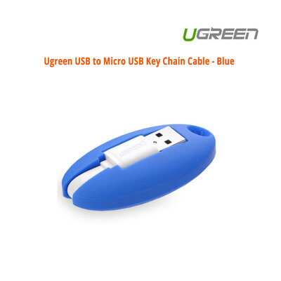 Usb To Micro Usb Key Chain Cable - Blue (30309)
