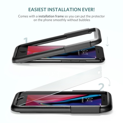 2-Pack Tempered Glass Screen Protector For Iphone 7/8 Plus (5.5")