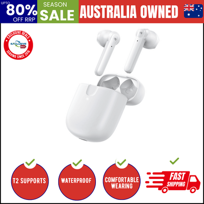 80652 T2 Wireless Earbuds White