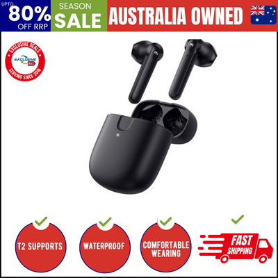 80653 T2 Wireless Earbuds Black