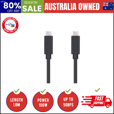 Ca519 Usb-C To Usb-C Cable: 5A 100W Pd, 4K@60Hz, 1.8M