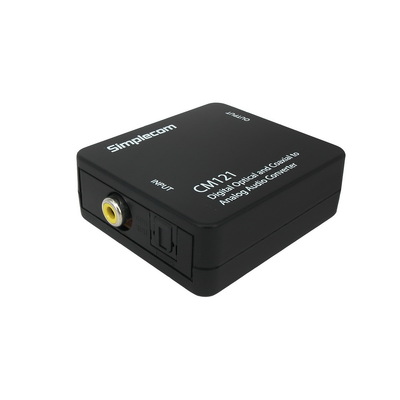 Digital Optical Toslink And Coaxial To Analog Rca Audio Converter 