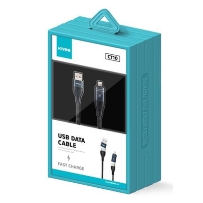 Kivee CT10 4-in-1 Charging Cable 1M Black