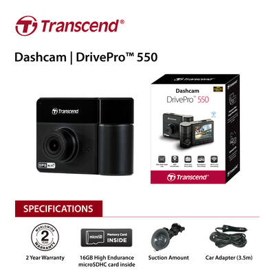Transcend DrivePro 550 Protection both inside and out with 32G TS-DP550A-32V