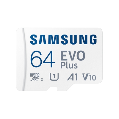 Samsung 64Gb Mb-Mc64Ka Evo Plus Microsd Card 130Mb/S With Adapter