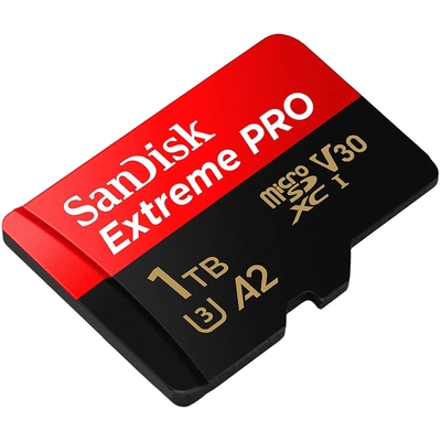 SanDisk SDSQXCZ-1T00-GN6MA Extreme Pro 1 TB microSDXC Memory Card with SD Adapter 170 MB/s