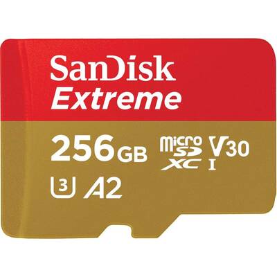 SANDISK SDSQXA1-256G-GN6MATF Extreme A2 V30 UHS-I/U3 160R/90W WITH SD ADAPTER