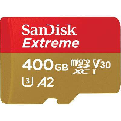SANDISK SDSQXA1-400G-GN6MATF Extreme A2 V30 UHS-I/U3 160R/90W WITH SD ADAPTER
