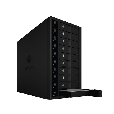 Single Enclosure For 10X Hdd With Usb 3.1 (Gen 2) Type-C Or Type-A