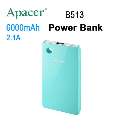 APACER Mobile Power Bank B513 6000mAh Blue