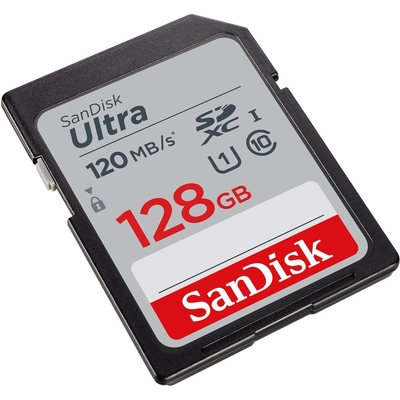 SANDISK 128G-GN6IN SDXC Ultra UHS-I Class 10 , U1, 120mb/s read &10mb/s write